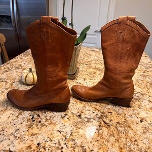 Frye Western Riding Boots - Tan Size 8.5